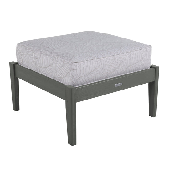 Lehigh Deep Seating Ottoman Deep Seating Highwood USA Lively Parchment Coastal Teak 