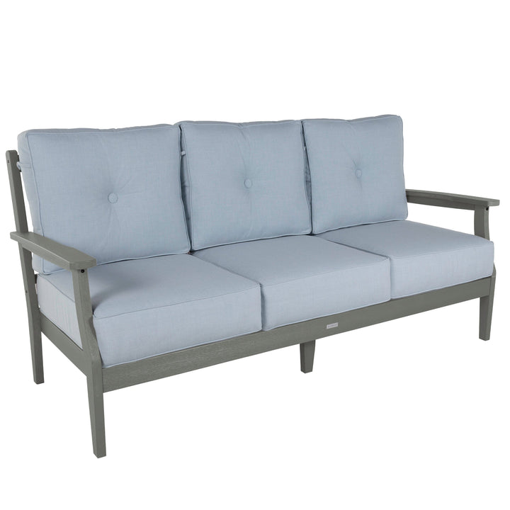 Lehigh Deep Seating Sofa Deep Seating Highwood USA Bliss Dew Coastal Teak 