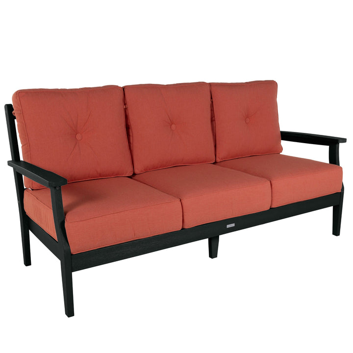 Lehigh Deep Seating Sofa Deep Seating Highwood USA Canvas Persimmon Black 