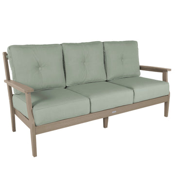Lehigh Deep Seating Sofa Deep Seating Highwood USA Canvas Seasalt Woodland Brown 