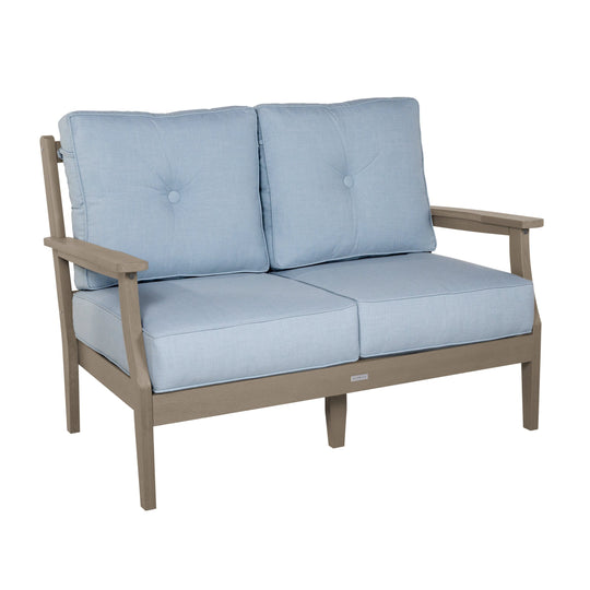 Lehigh Deep Seating Loveseat Deep Seating Highwood USA Bliss Dew Woodland Brown 