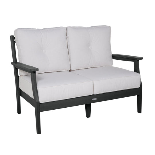 Lehigh Deep Seating Loveseat Deep Seating Highwood USA Bliss Linen Black 