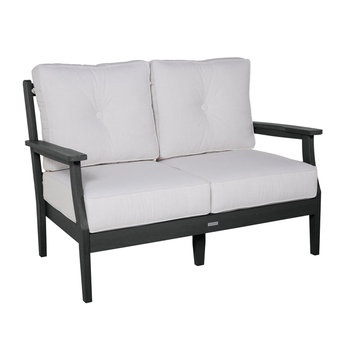 Lehigh Deep Seating Loveseat Deep Seating Highwood USA Bliss Linen Black 
