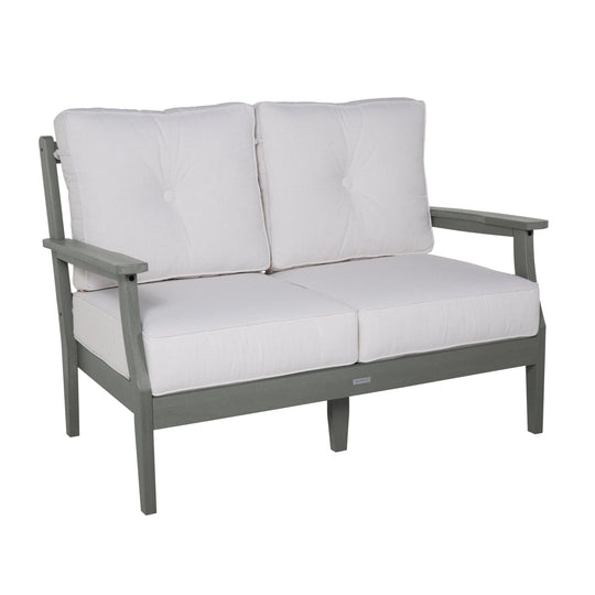 Lehigh Deep Seating Loveseat Deep Seating Highwood USA Bliss Linen Coastal Teak 
