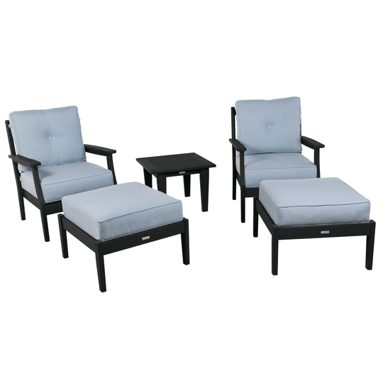 Lehigh Deep Seating 5 Piece Chairs and Ottoman Set Deep Seating Highwood USA 