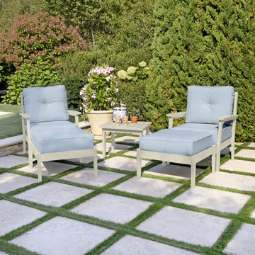 Lehigh Deep Seating 5 Piece Chairs and Ottoman Set Deep Seating Highwood USA 