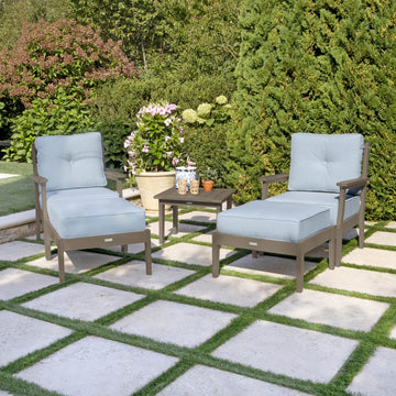 Lehigh Deep Seating 5 Piece Chairs and Ottoman Set Deep Seating Highwood USA 