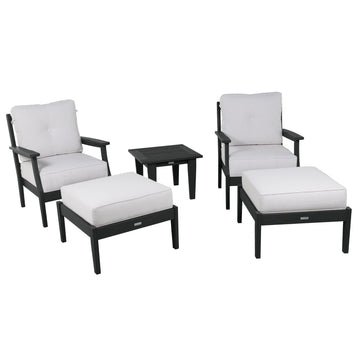 Lehigh Deep Seating 5 Piece Chairs and Ottoman Set Deep Seating Highwood USA 