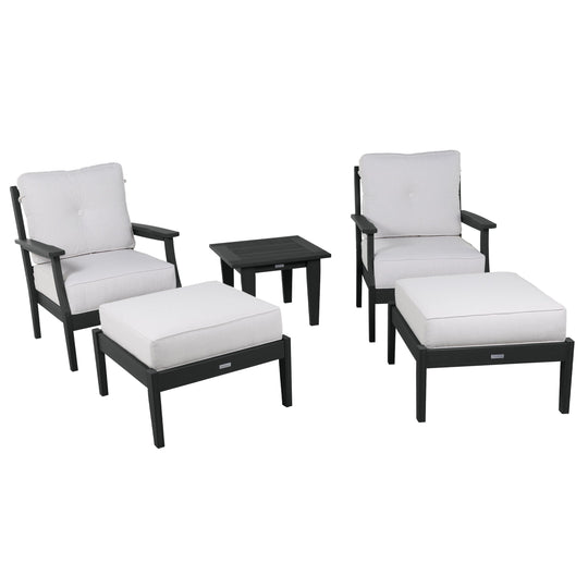 Lehigh Deep Seating 5 Piece Chairs and Ottoman Set Deep Seating Highwood USA 