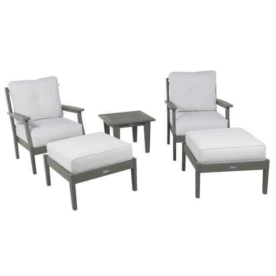Lehigh Deep Seating 5 Piece Chairs and Ottoman Set Deep Seating Highwood USA 