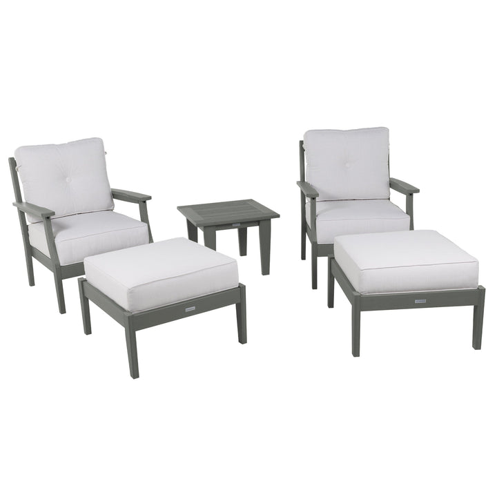 Lehigh Deep Seating 5 Piece Chairs and Ottoman Set Deep Seating Highwood USA 