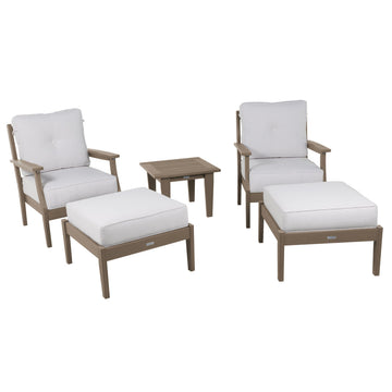 Lehigh Deep Seating 5 Piece Chairs and Ottoman Set Deep Seating Highwood USA 