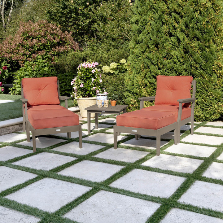 Lehigh Deep Seating 5 Piece Chairs and Ottoman Set Deep Seating Highwood USA 