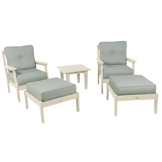 Lehigh Deep Seating 5 Piece Chairs and Ottoman Set Deep Seating Highwood USA 