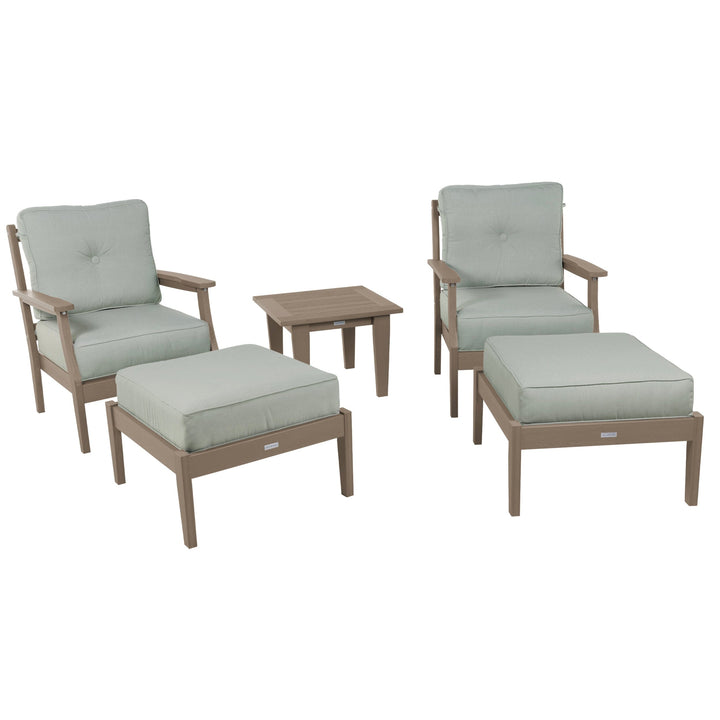 Lehigh Deep Seating 5 Piece Chairs and Ottoman Set Deep Seating Highwood USA 