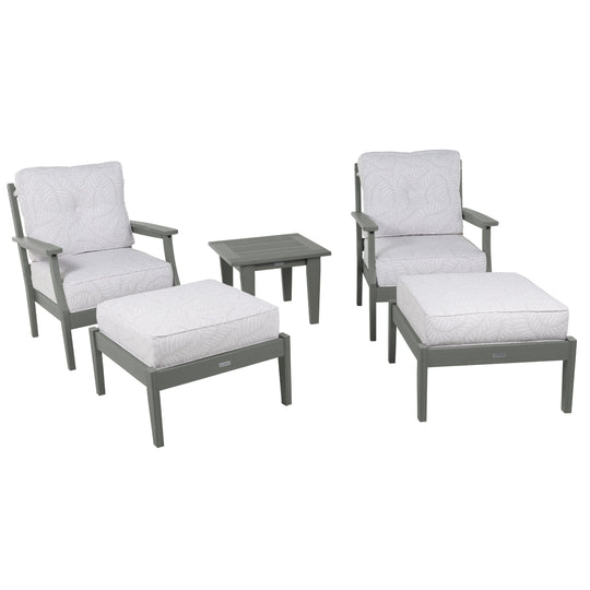 Lehigh Deep Seating 5 Piece Chairs and Ottoman Set Deep Seating Highwood USA 