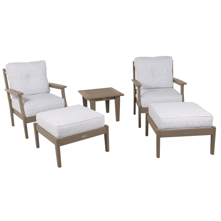 Lehigh Deep Seating 5 Piece Chairs and Ottoman Set Deep Seating Highwood USA 