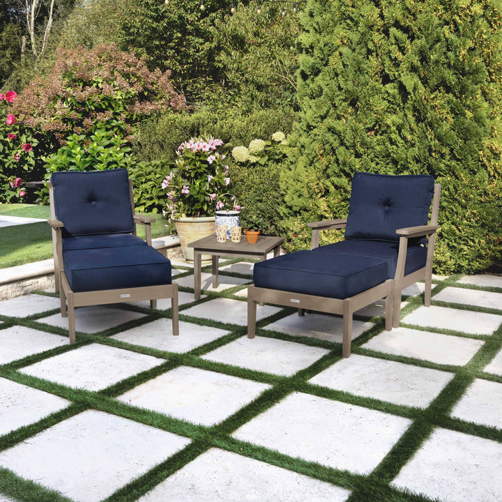 Lehigh Deep Seating 5 Piece Chairs and Ottoman Set Deep Seating Highwood USA 