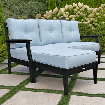 Lehigh Deep Seating 2 Piece Couch and Ottoman Set Deep Seating Highwood USA 