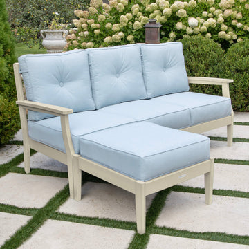 Lehigh Deep Seating 2 Piece Couch and Ottoman Set Deep Seating Highwood USA 