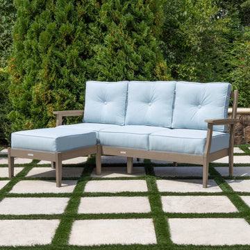 Lehigh Deep Seating 2 Piece Couch and Ottoman Set Deep Seating Highwood USA 