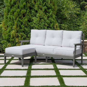 Lehigh Deep Seating 2 Piece Couch and Ottoman Set Deep Seating Highwood USA 