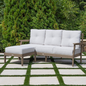Lehigh Deep Seating 2 Piece Couch and Ottoman Set Deep Seating Highwood USA 
