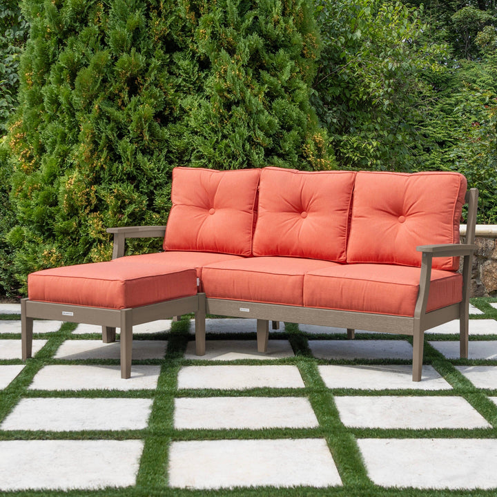 Lehigh Deep Seating 2 Piece Couch and Ottoman Set Deep Seating Highwood USA 