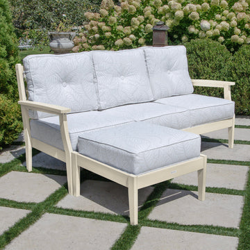 Lehigh Deep Seating 2 Piece Couch and Ottoman Set Deep Seating Highwood USA 