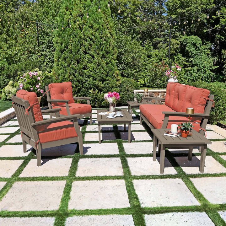 Lehigh Deep Seating 6 Piece Conversation Set Deep Seating Highwood USA 