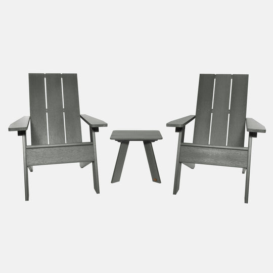 Italica Modern Adirondack 3-Piece Set Kitted Sets Highwood USA Coastal Teak 