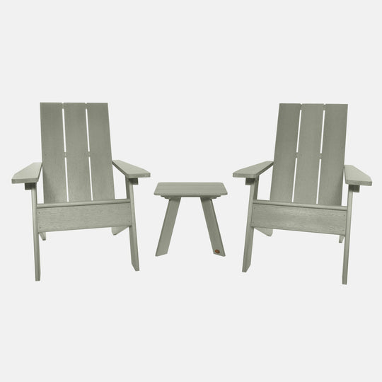 Italica Modern Adirondack 3-Piece Set Kitted Sets Highwood USA Eucalyptus 