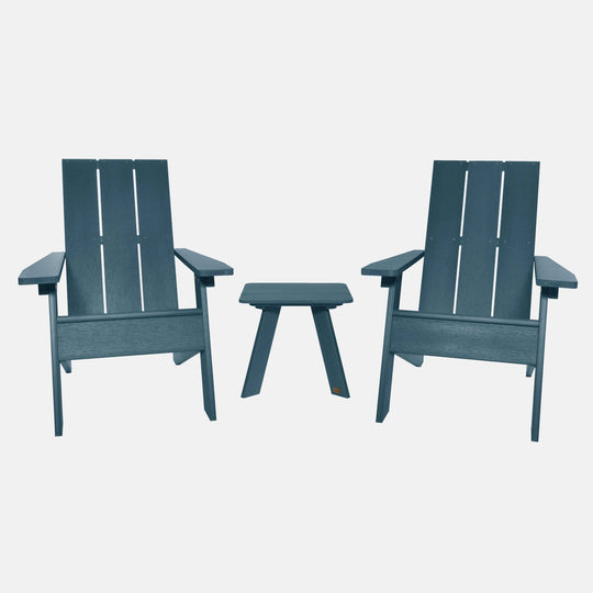 Italica Modern Adirondack 3-Piece Set Kitted Sets Highwood USA Nantucket Blue 