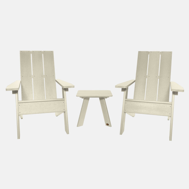 Italica Modern Adirondack 3-Piece Set Kitted Sets Highwood USA Whitewash 