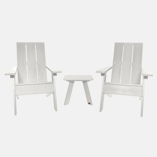 Italica Modern Adirondack 3-Piece Set Kitted Sets Highwood USA White 