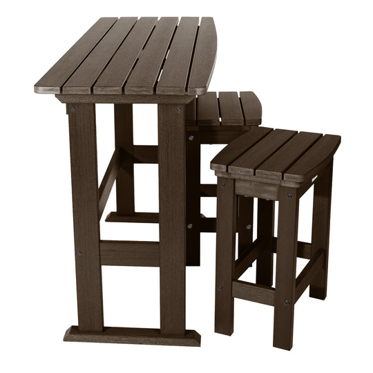 Lehigh 3pc Counter Height Balcony Set Dining Highwood USA 