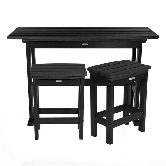 Lehigh 3pc Counter Height Balcony Set Dining Highwood USA Black 
