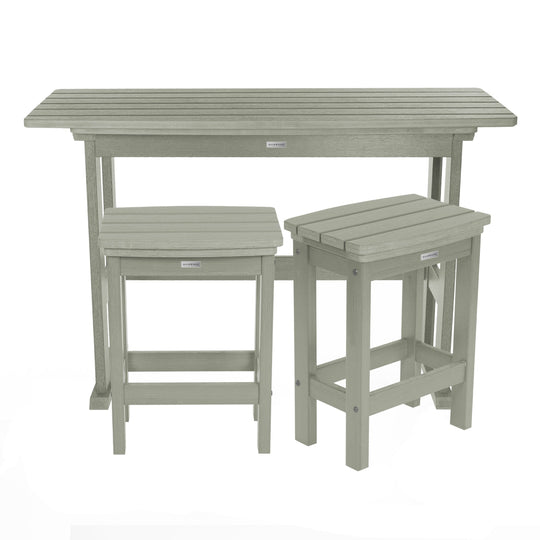 Lehigh 3pc Counter Height Balcony Set Dining Highwood USA Eucalyptus 