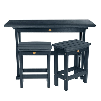 Lehigh 3pc Counter Height Balcony Set Dining Highwood USA Federal Blue 