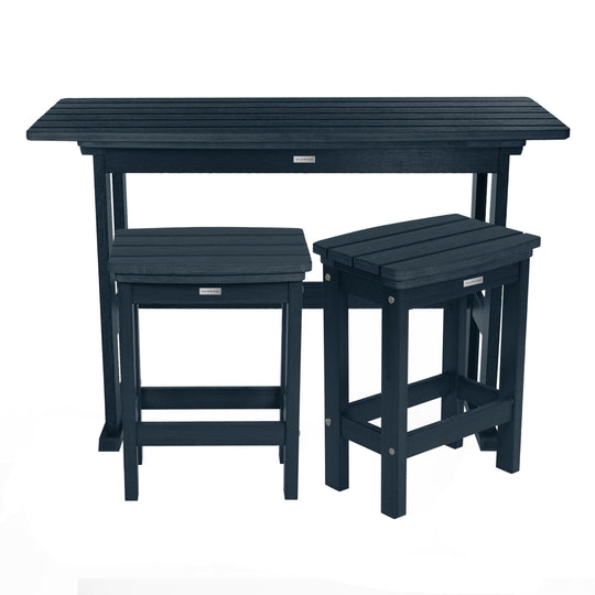 Lehigh 3pc Counter Height Balcony Set Dining Highwood USA Federal Blue 
