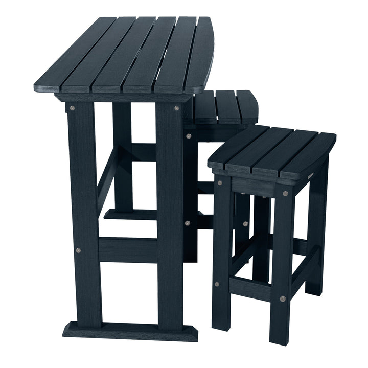 Lehigh 3pc Counter Height Balcony Set Dining Highwood USA 