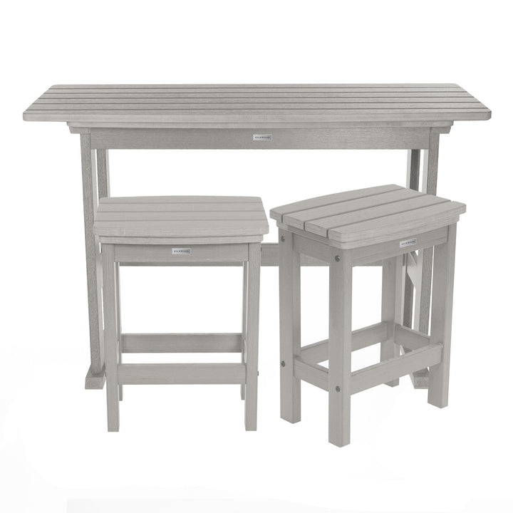 Lehigh 3pc Counter Height Balcony Set Dining Highwood USA Harbor Gray 