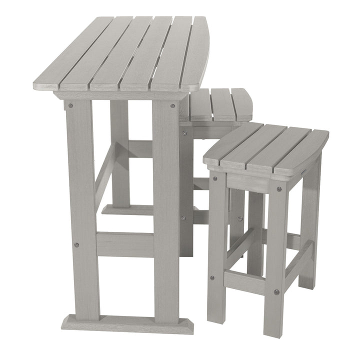 Lehigh 3pc Counter Height Balcony Set Dining Highwood USA 