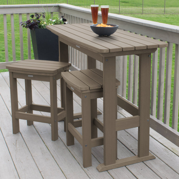 Lehigh 3pc Counter Height Balcony Set Dining Highwood USA 