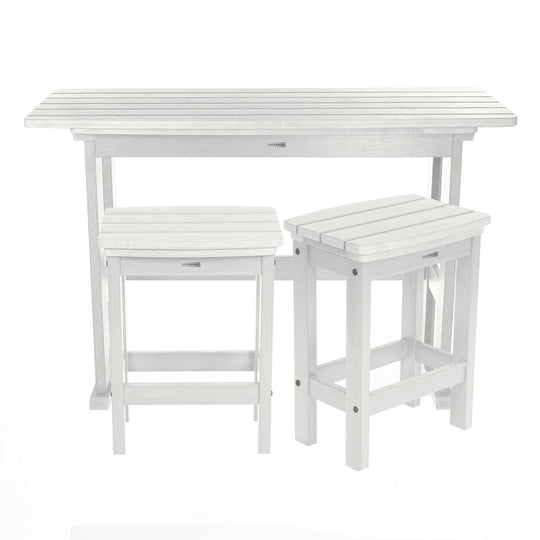 Lehigh 3pc Counter Height Balcony Set Dining Highwood USA White 