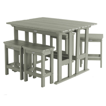 Lehigh 6pc Counter Height Balcony Set Dining Highwood USA Eucalyptus 