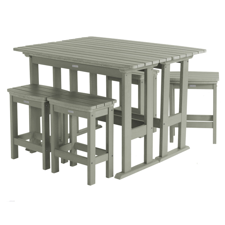 Lehigh 6pc Counter Height Balcony Set Dining Highwood USA Eucalyptus 