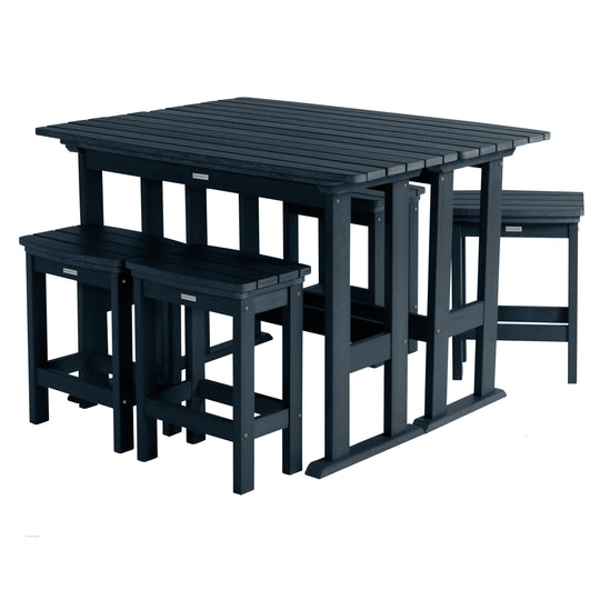 Lehigh 6pc Counter Height Balcony Set Dining Highwood USA Federal Blue 