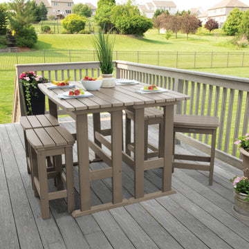 Lehigh 6pc Counter Height Balcony Set Dining Highwood USA 