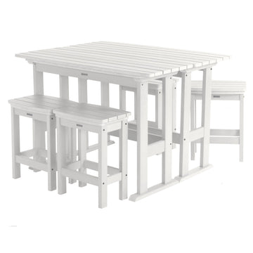 Lehigh 6pc Counter Height Balcony Set Dining Highwood USA White 